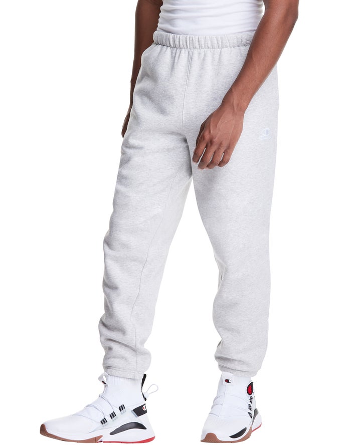 Champion Broek Heren - Grijs - Classic Fleece Embroidered Logo ( 156340-ATG )